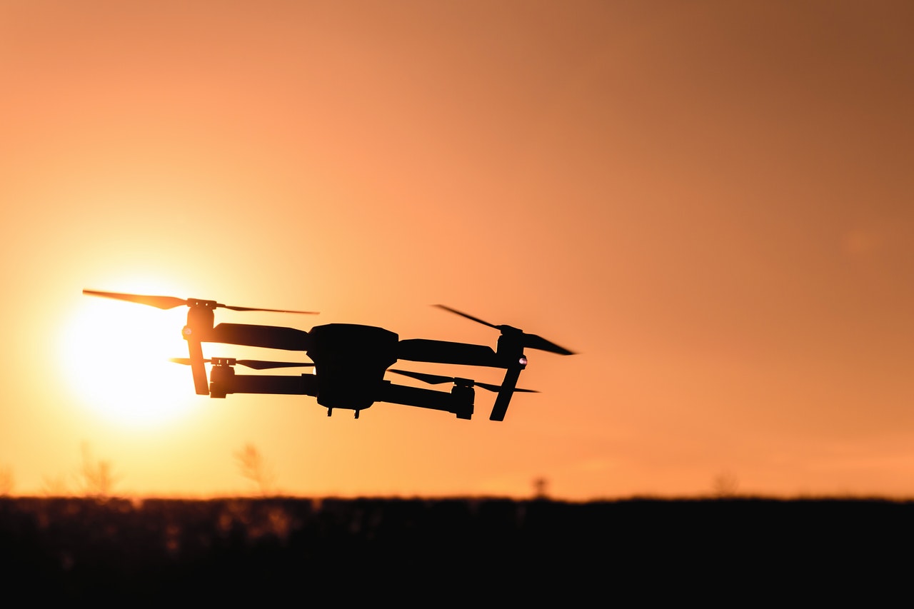 a flying drone